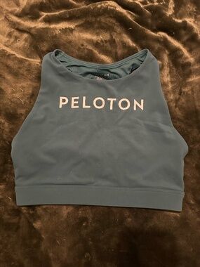Peloton Cadent High Neck Racerback Bra Teal